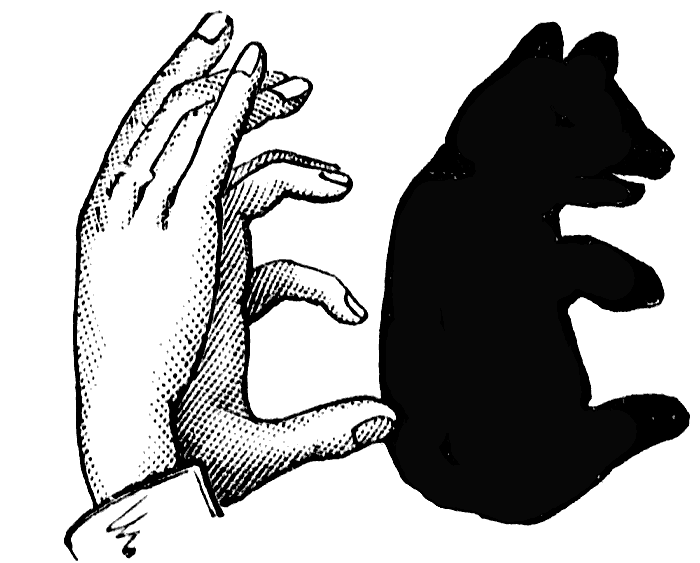 Shadow puppet clipart
