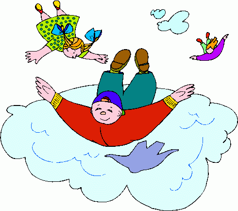 Flying Person Clipart