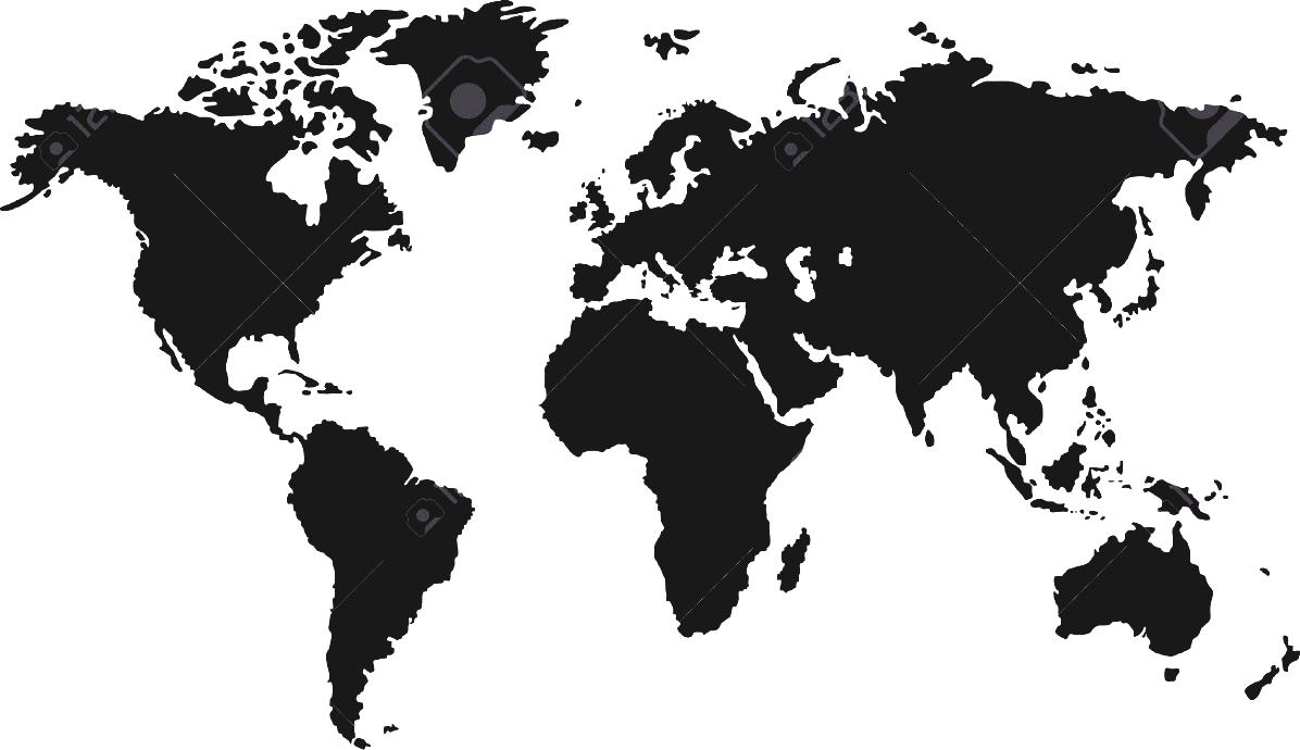 Free World Map Black And White Outline, Download Free World Map Black