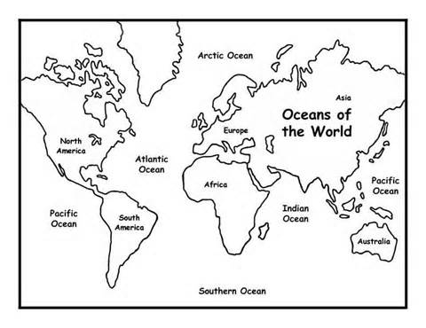 World map clipart black and white