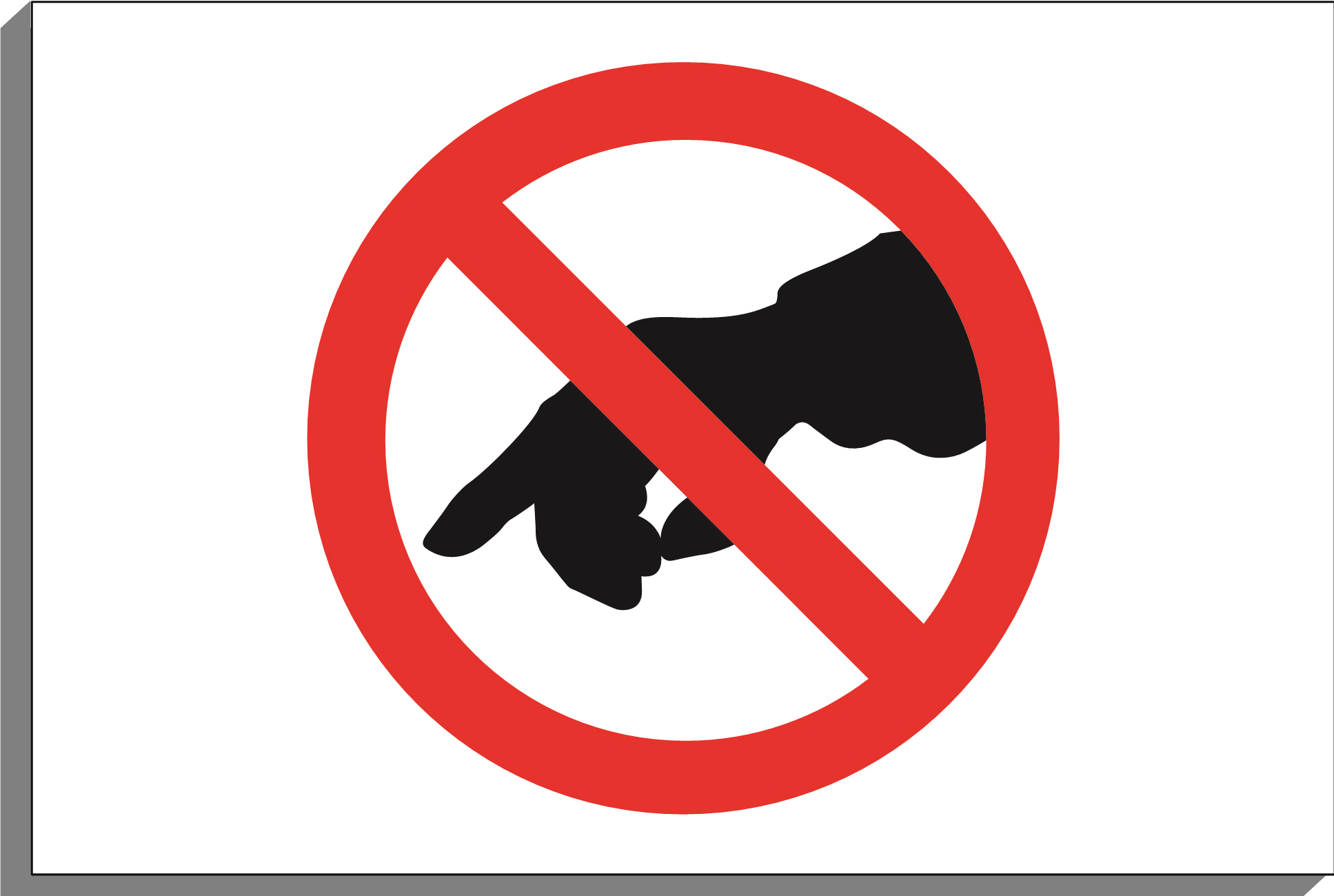 Clip Arts Related To : sign please do not touch. view all No Touching Cli.....