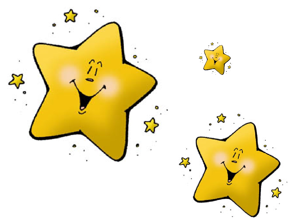 Smiley shooting star clipart