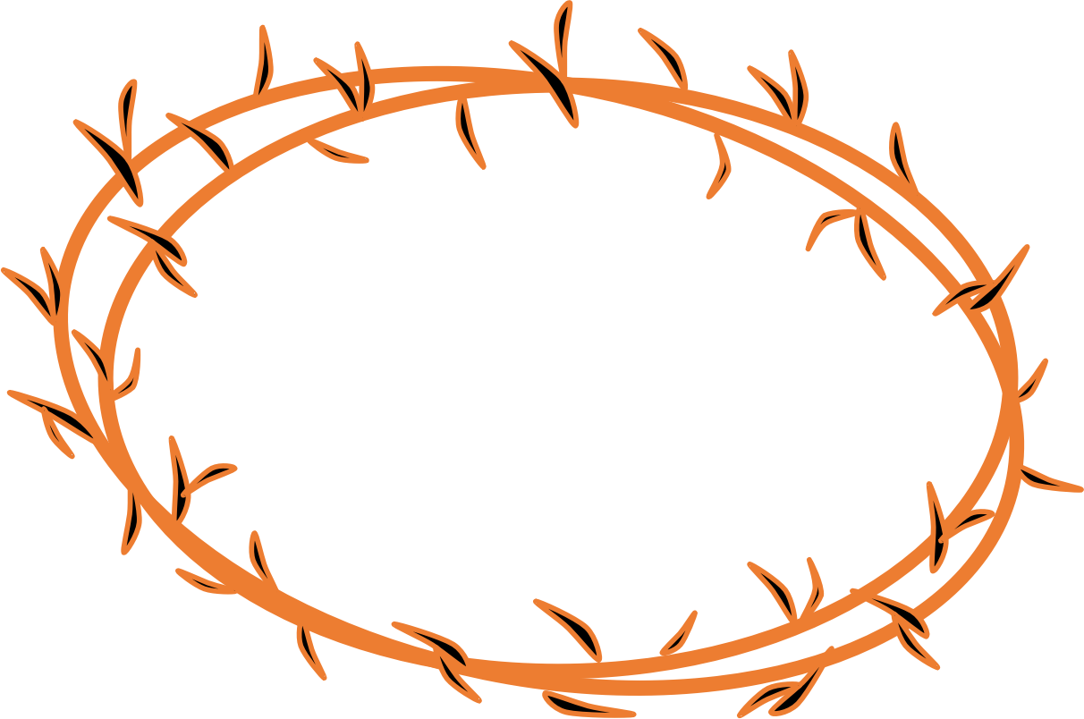 Clip Arts Related To : plaited crown of thorns. 