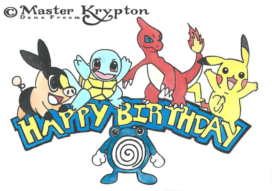 happy birthday pokemon charmander - Clip Art Library.