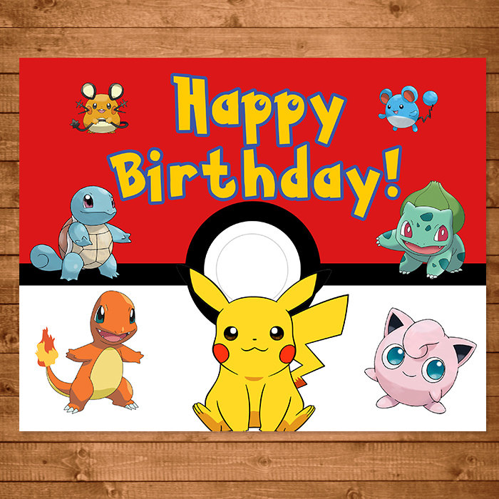 Pokemon Birthday Printables Free