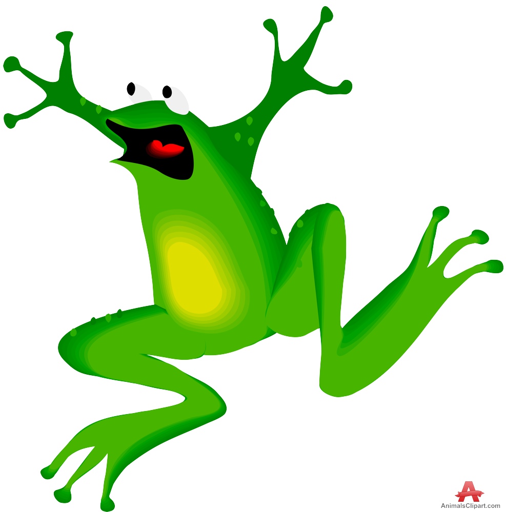 Jumping Frog with Open Arms