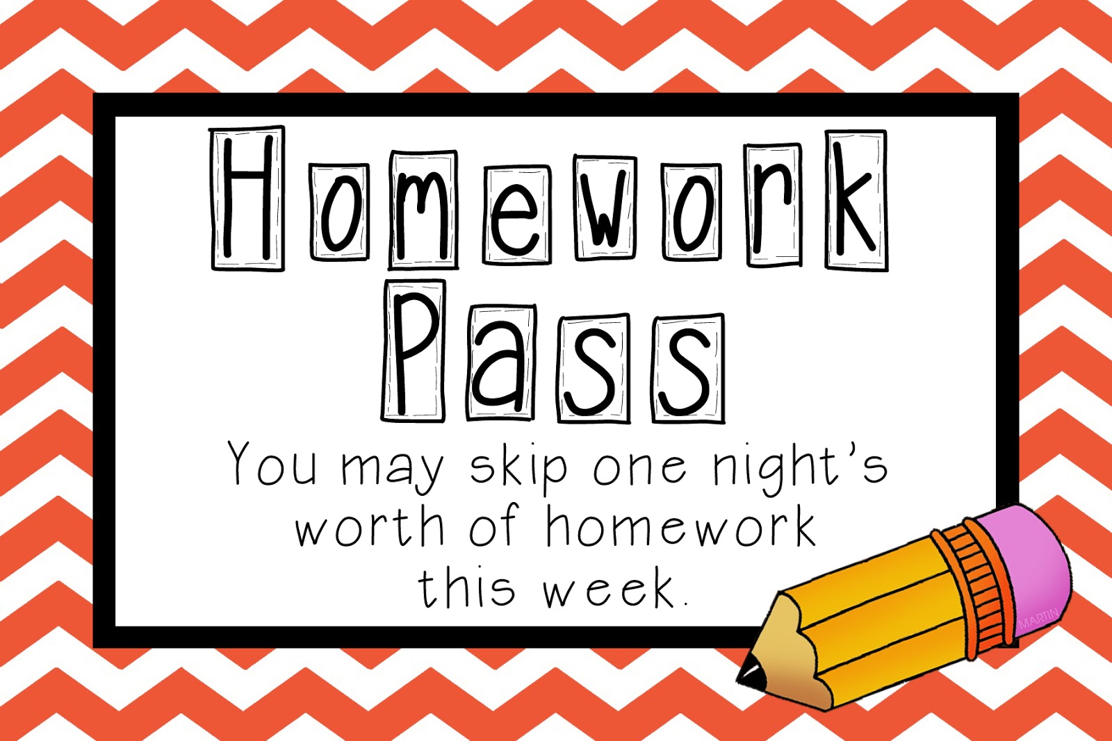 clip art homework pass - Clip Art Library