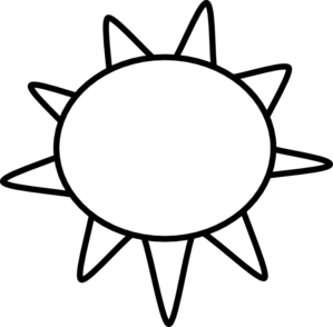 Clipart Sun Outline