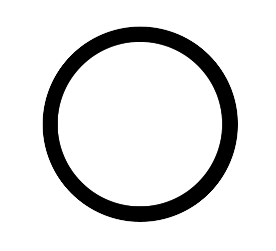 Black circle outline clipart