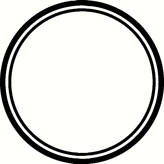 Double Circle Clipart Black And White