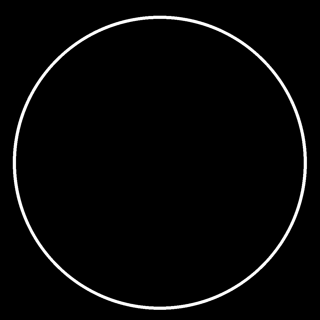Black Circle White Background Clipart