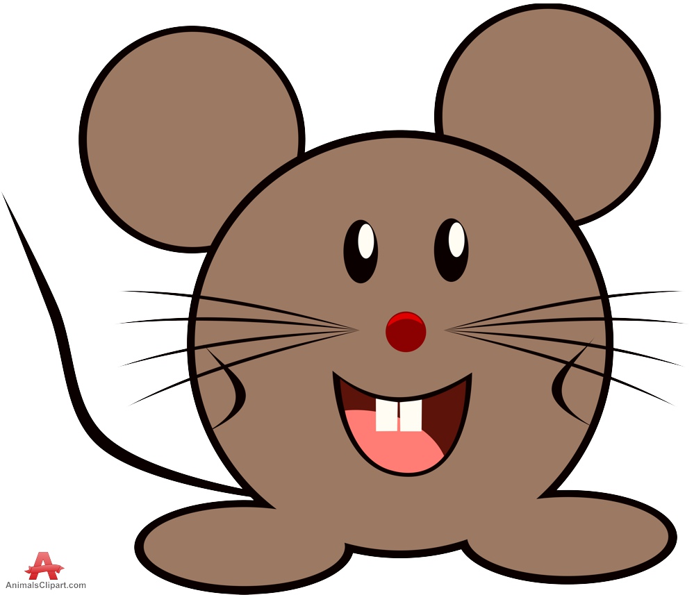 Happy Mouse Cartoon Character Clipart