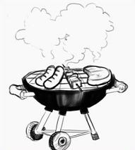 Charcoal grill clipart