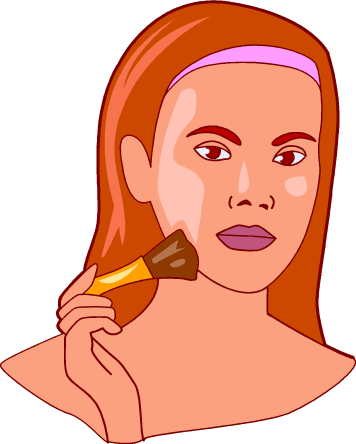 to put on makeup clip art