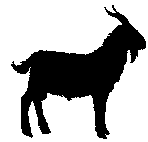 Black goat clipart
