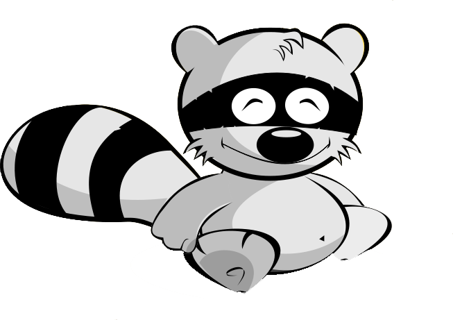 view all Raccoon Clipart Black And White). 