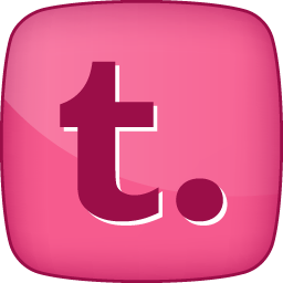 Pink Tumblr Hover Icon, PNG ClipArt Image