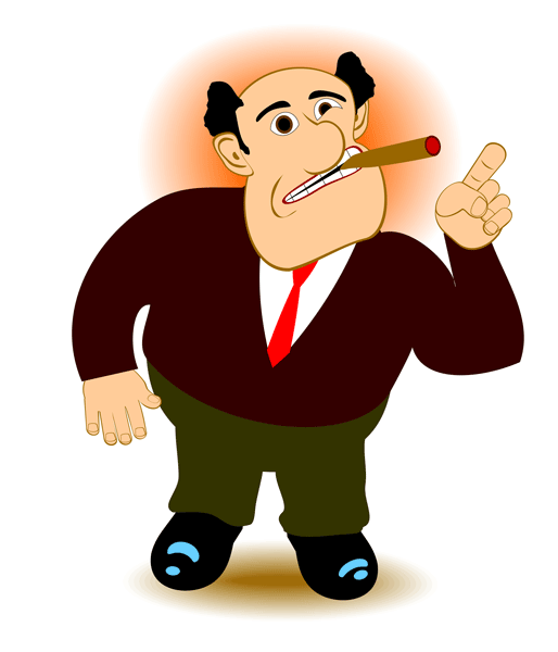 Clipart man pointing finger
