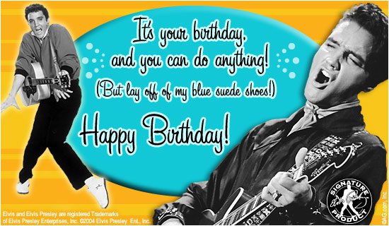 Elvis Birthday Cards Printable