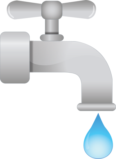 Dripping Water Faucet Clipart