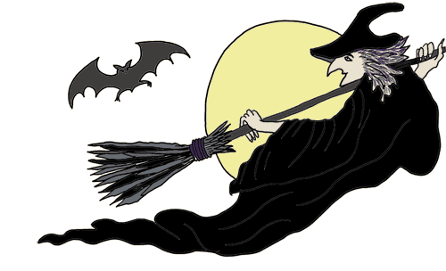 Clipart with transparent background witch