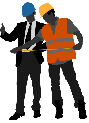 Clip art silhouttes of construction workers � bkmn