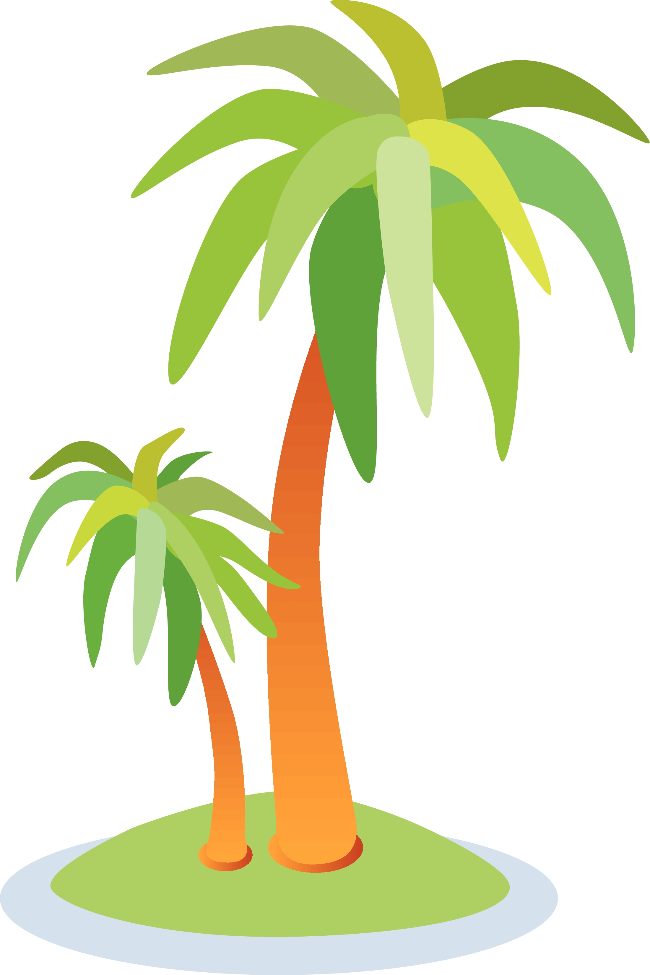 Island Palm Tree Clipart