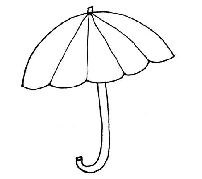 Umbrella black and white umbrella clipart black and white outline