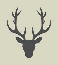simple stag head tattoo - Clip Art Library