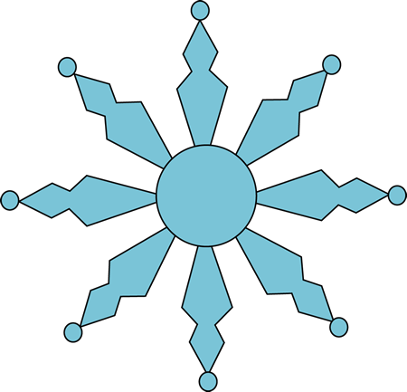 Blue Snowflake Clip Art
