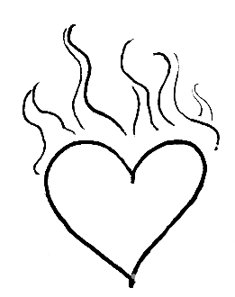 Flame Heart Clipart