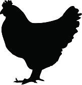 Cute Chicken Clipart Black And White