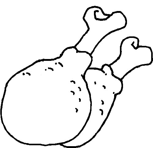 Black And White Chicken Clipart