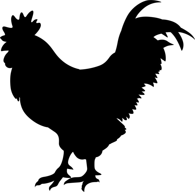 chicken black clip art - Clip Art Library