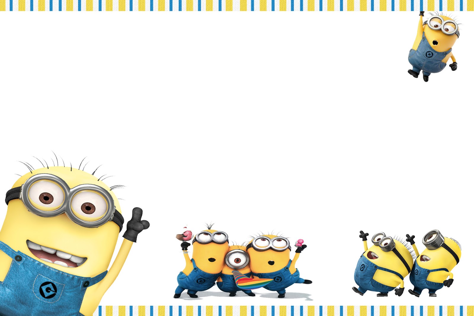 Free Minion Border Cliparts, Download Free Minion Border Cliparts Regarding Minion Card Template