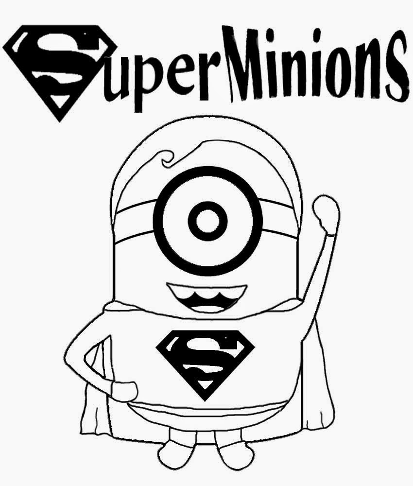 Minion Black And White Clipart