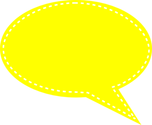 Yellow Speech Bubble Clip Art at Clker