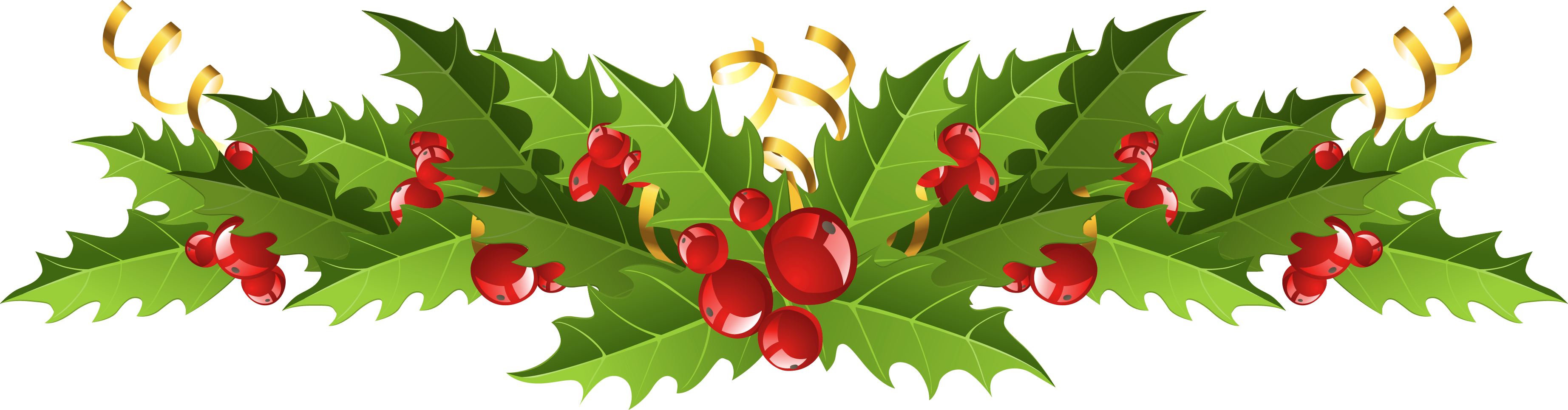 Transparent Christmas Mistletoe Decor PNG Picture