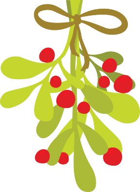 Transparent Christmas Hanging Mistletoe PNG Clipart