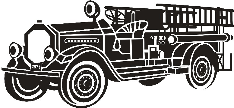 Old Fire Truck Clipart 