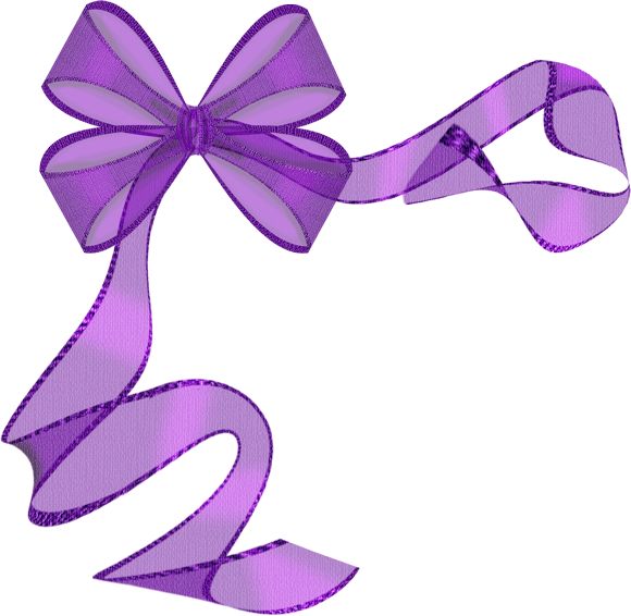 purple ribbon border clipart.