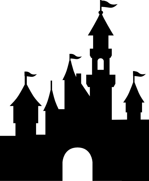 Clipart castle silhouette