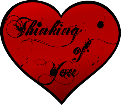 Thinking about you clip art
