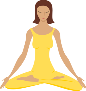 Clip art yoga meditation 2