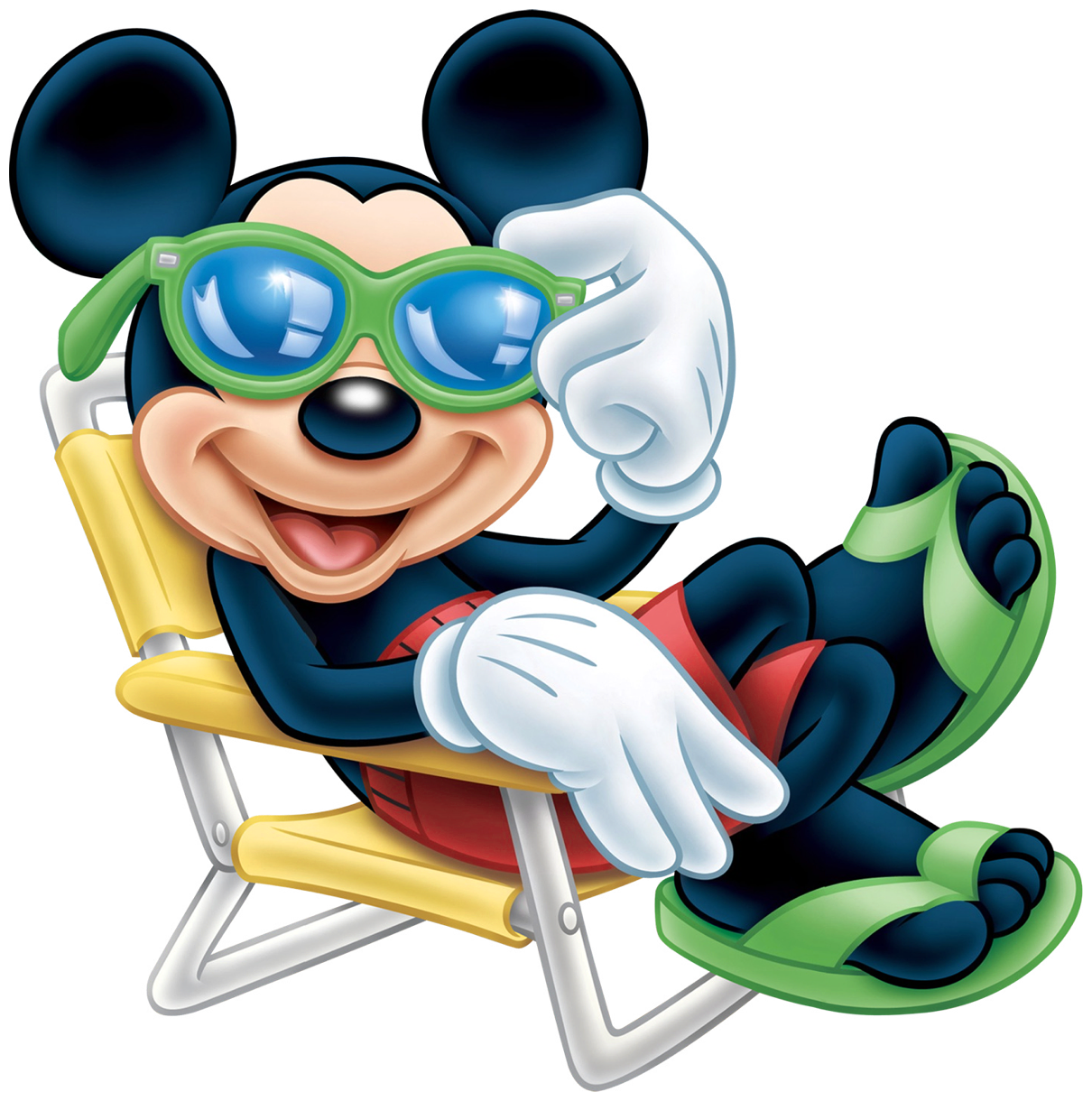 Mickey Mouse with Sunglasses Transparent PNG Clip Art Image