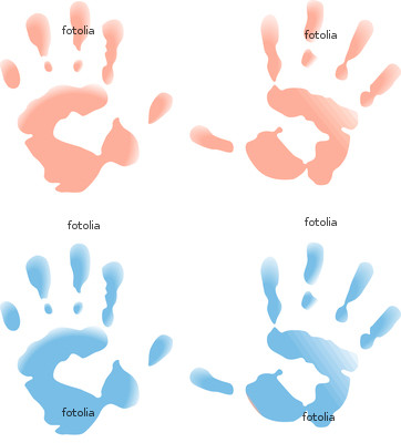 Baby Hand Print Clip Art