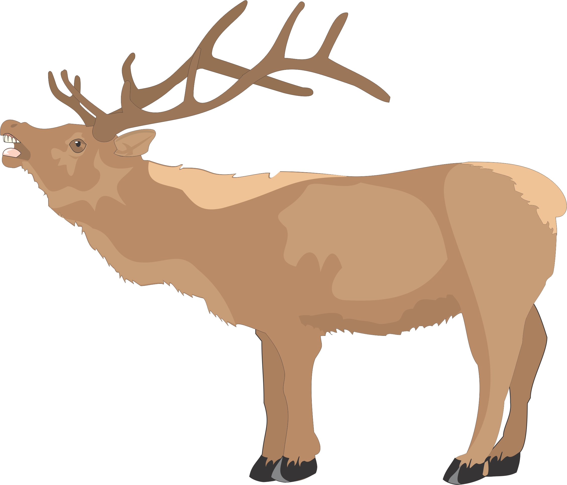 Free Reindeer Cliparts Side, Download Free Reindeer Cliparts Side png