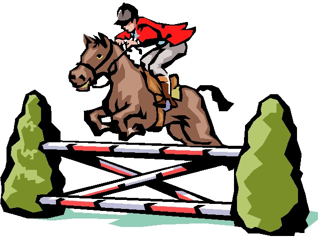 Horse and rider clip art