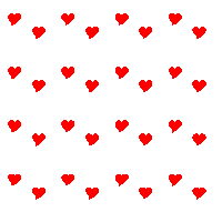free falling hearts animation