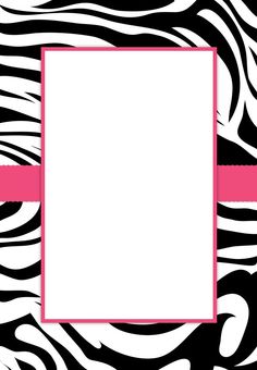 zebra print border clip art